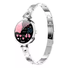 Smartwatch Para Mujer, Extensible Metálico Plateado