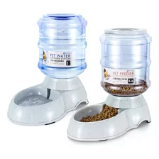 Set Of 2 Automatic Pet Feeding And Drinking Troughs, Au...