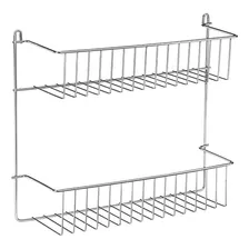 Suporte Duplo Multiuso De Fixar Cromado