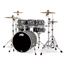 Pdp By Dw Concept Shellset Maple Drums Satin Pewter 