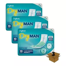 Dry Man Kit 3 Pacotes Absorvente Masculino Com Fita Adesiva