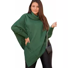 Trico Inverno Blusa Estilo Poncho Pala Gaucha Tecido Grosso