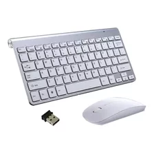 Kit Teclado Slim + Mouse Sem Fio 2.4g Ultra Fino Pc Notebook