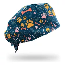 Gorro Clínico Antifluido Hombre Patitas Veterinario