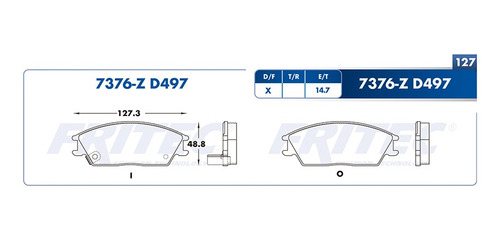 Balatas Delanteras Scoupe 1992 Fritec 1.5l Para Hyundai Foto 2