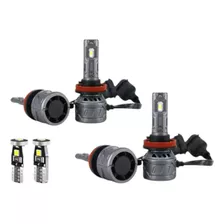 Kit Ultra Led 4 Lâmpadas Farol Baixo Milha Honda Civic