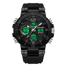 Reloj Deportivo Digital De Doble Pantalla Para Hombre Sanda