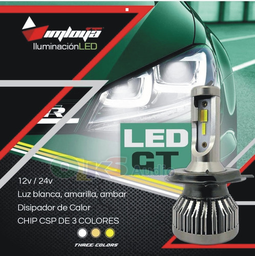 Kit Luces Led Tricolor Imloya 5202 880 9004 9005 9006 9007 Foto 4