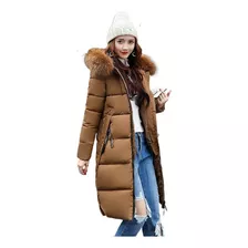 Parka Sudadera Larga De Piel Para Mujer