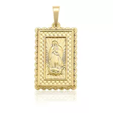 Medalla Oro 14k Lam Virgen Guadalupe Dije Religión Comunión