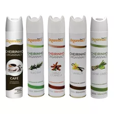 5 X Cheirinho Organnact 300ml Aromatizador De Ambiente