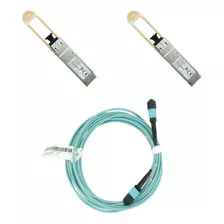 Kit 100g - 2 Qsfp28 Sr4 Finisar + 1 Cabo Mpo Corning 5m