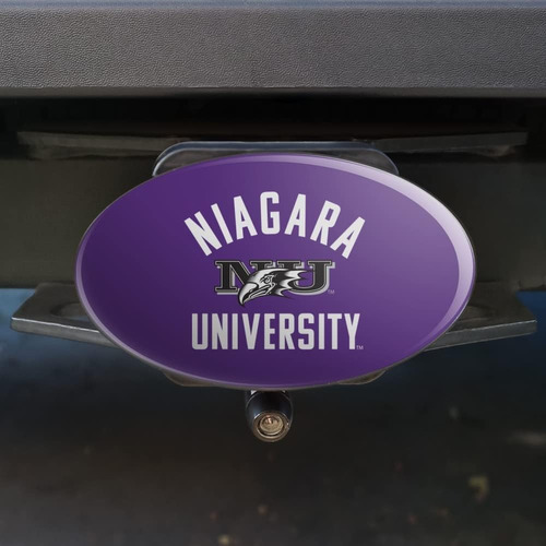 Niagara University Purple Eagles Logo Oval Tow Hitch Cover T Foto 2