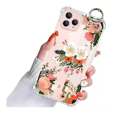 Funda Para iPhone 13 Pro Diseño De Flores Con Agarradera