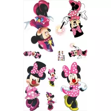 Kit Display Minnie Rosa Circo 8 Pecas, Totens, Mdf (2)