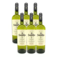 Vino Blanco San Felipe Roble Chardonnay 750ml Caja X6u