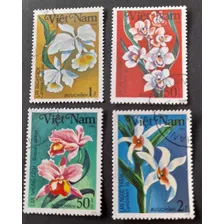 Sello Postal - Vietnam - Flores - Orquideas 1984