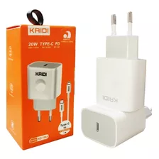 Carregador Kaidi 20w Compativel Com iPhone X Xr Xs Max 11 12