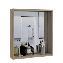 Espejo Decorativo De Pared, Estante Para Baño De 50cmx45cm 