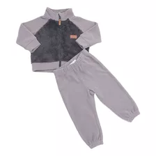 Conjunto Bebe Polar Gris Corona