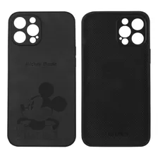 Carcasa Disney Modelo Mickey Mouse Color Negro Para iPhone 1