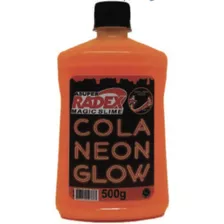 Cola Radex Para Slime 500 Ml Neon Glow Laranja