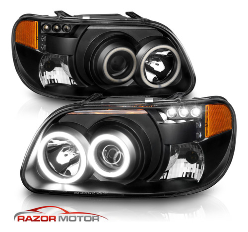 Par Faro Negro Led Ford Explorer Xls 2000 4.0l Foto 4