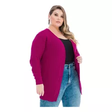 Cardigan Casaco Blusa Kimono Tricot Plus Size -025