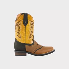 Bota Vaquera Rodeo Para Hombre (antifaz) Horsag 100% Piel Original