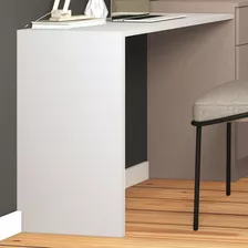 Mesa De Apoio Office Requinte 100% Mdf Branco-móveis Castro