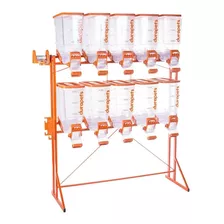 Dispenser Durapets Porta Ração 10 X 40 L - Laranja