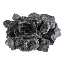 Pedra Turmalina Negra Bruta 100g Semi Preciosa Proteção Cura