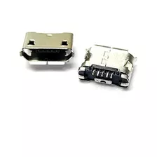Conector Carga Micro Usb V8-5 Pinos/ Som/cel/ Tabl / 5 Pçs