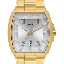 Relógio Orient Masculino Dourado Ggss1018 S2kx Retangular