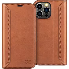 Funda Cartera Para iPhone 13 Pro Max Cafe Pu Leather-024