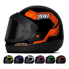 Capacete Fechado Pro Tork Sport Moto 788 Automatico Vis Fume Cor Laranja Tamanho Do Capacete 60