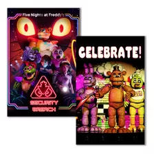 Pack De Posters Grandes Fnaf 30x45cm 2 Unidades