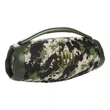 Caixa De Som Bluetooth Boombox 3 Camuflada Verde-musgo Jbl 110v/220v