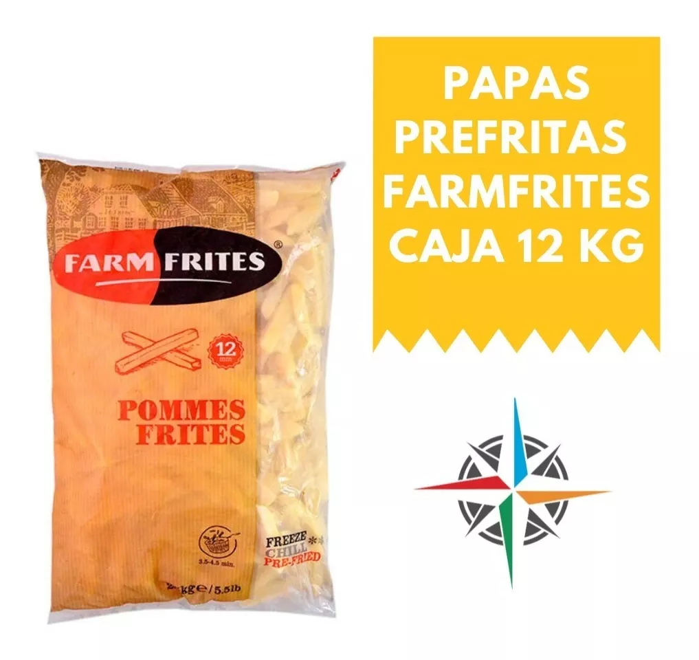 Papa Congelada Prefrita Farmfrites 12kg