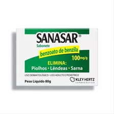 Sabonete Sanasar Elimina Piolhos Lêndeas Sarna 80g