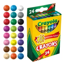 Crayola 24 Crayones Crayola Cores De Giz De Cera 24 Cores Non Toxic Express
