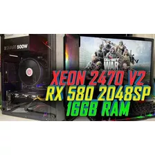 Pc Gamer Fácil Intel E5 2470v2+ Rx580 8gb Ultra