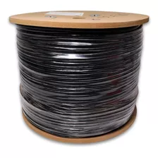 Cable Utp Exterior 5e Certificado 100%cobre Negro 305 M Lps