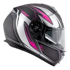 Capacete Givi X21 Shiver Prata/ Fuchsia Cor Pink Titanium Tamanho Do Capacete 57-58 M