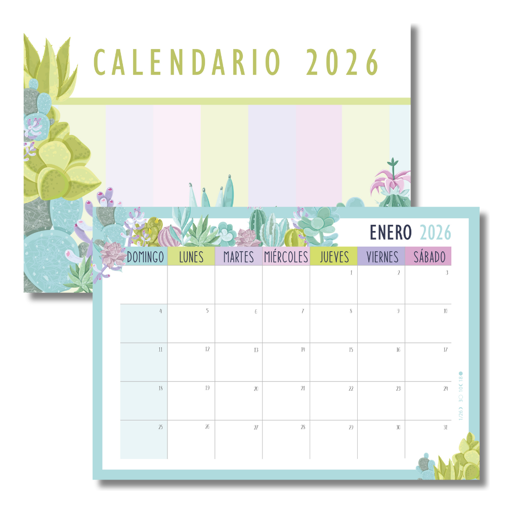 Calendario Imprimible 2026 - A4 En Pdf