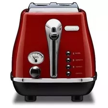 Tostadora Delonghi Icona Roja Cto2003r Para 2 Panes