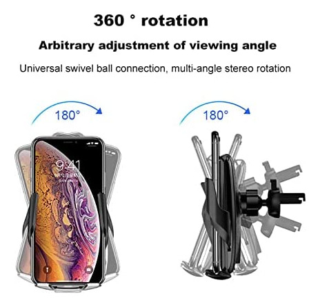 Soporte De Cargador De Coche Inalmbrico, Sensor De Infrarro Foto 8