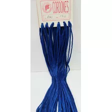 Cordones Para Calzado 1,20mts Reforzado Azul Francia X Par 