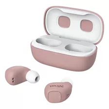 Audífono Nika Compact Trust Wireless Earphones Bt Pink