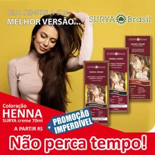 Henna Surya Creme Louro Dourado 70ml